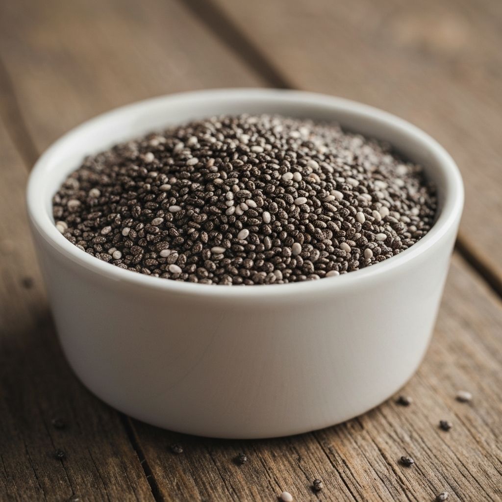 Chia seeds in bowl